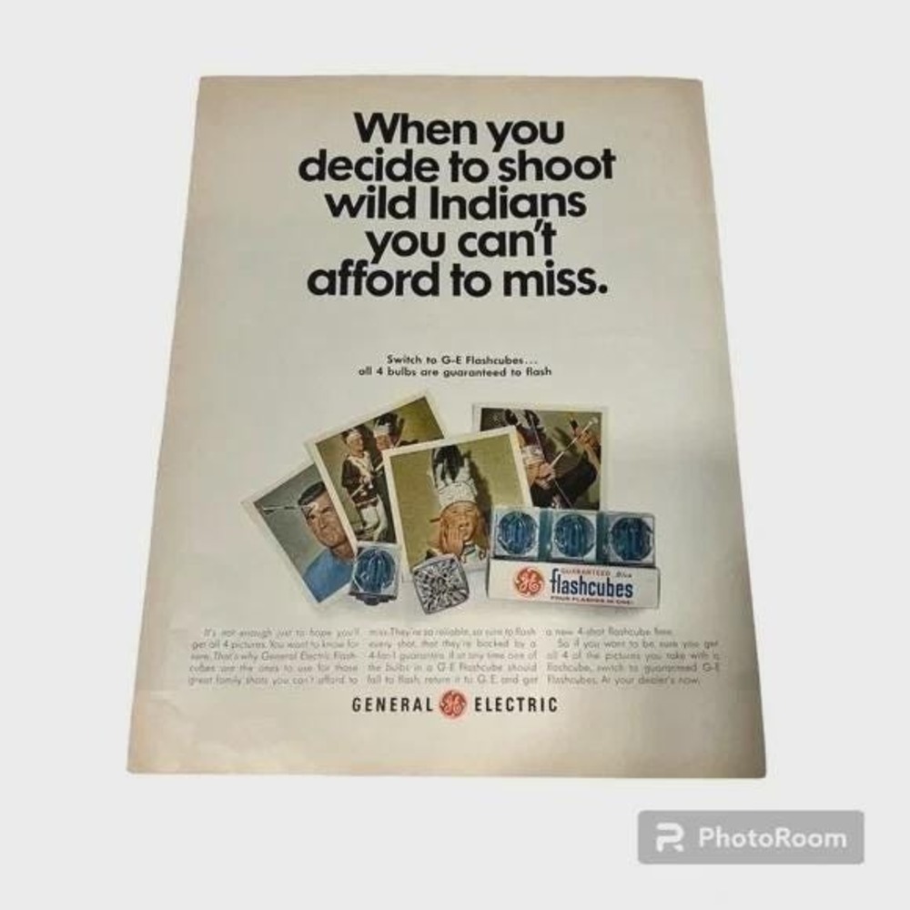 1967 General Electric‎ Flashcubes Original Vintage Print Ad